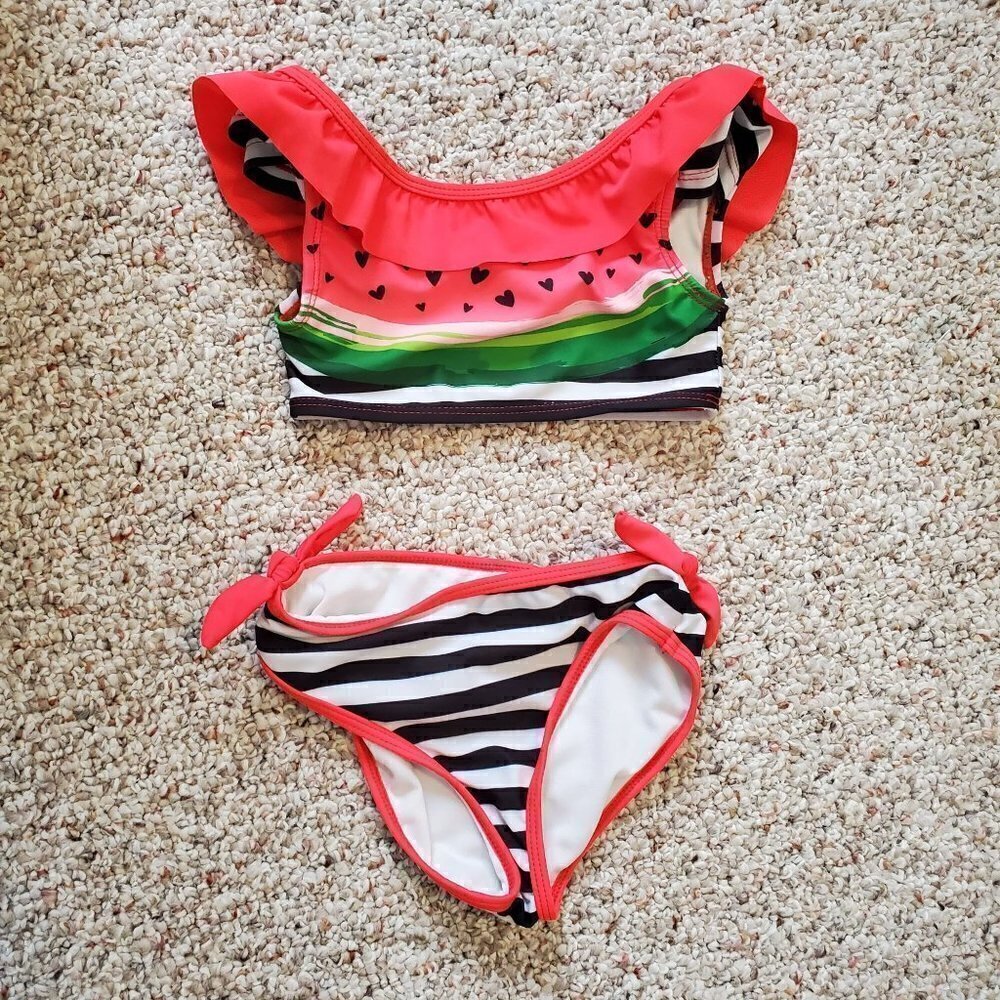 Watermelon 2-peice swimsuit bikini Girl Size toddler 4